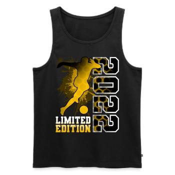 2022 Year of Birth Birthday Football - Men's Premium Organic Tank Top - black - Front - Michal (187cm)