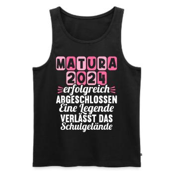 Matura Jeunes Filles Femmes et Hommes Matura 2024 - Débardeur bio Premium Homme - noir - Devant - AI Model Male 178 light (178cm)