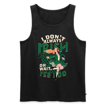 Danse irlandaise Danse irlandaise Feis - Débardeur bio Premium Homme - noir - Devant - Michal (187cm)