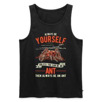 Fourmis, Fourmilière, Fourmilières, Fourmis De Feu - Débardeur bio Premium Homme - noir - Devant - Michal (187cm)