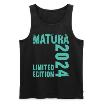 Matura Jeunes Filles Femmes et Hommes Matura 2024 - Débardeur bio Premium Homme - noir - Devant - AI Model Male 178 light (178cm)