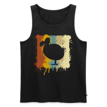 Dodo - Men's Premium Organic Tank Top - black - Front - AI Model Male 178 light (178cm)