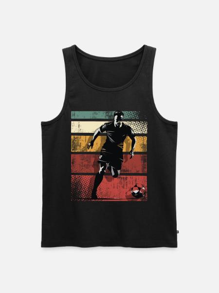 Soccer Soccer Players - Men's Premium Organic Tank Top - black