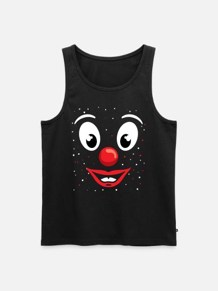 Clown Karneval - Männer Premium Bio Tank Top - Schwarz