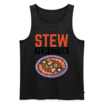 Cioppino Lover Foodie Nourriture Mer Américaine - Débardeur bio Premium Homme - noir - Devant - Michal (187cm)