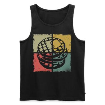 Pancake Lover Kids Retro Vintage - Männer Premium Bio Tank Top - Schwarz - Vorne - Michal (187cm)