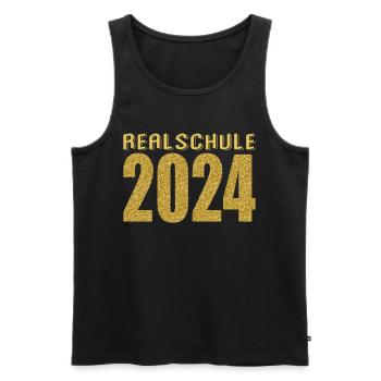 Secondary School Young Girls Secondary School 2024 - Men's Premium Organic Tank Top - black - Front - AI Model Male 178 light (178cm)