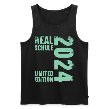 Secondary School Young Girls Secondary School 2024 - Men's Premium Organic Tank Top - black - Front - AI Model Male 178 light (178cm)