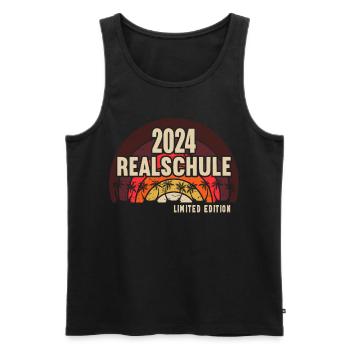 Secondary School Young Girls Secondary School 2024 - Men's Premium Organic Tank Top - black - Front - AI Model Male 178 light (178cm)