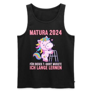 Matura Jeunes Filles Femmes et Hommes Matura 2024 - Débardeur bio Premium Homme - noir - Devant - AI Model Male 178 light (178cm)