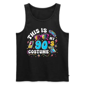 This Is My 90s Costume - Männer Premium Bio Tank Top - Schwarz - Vorne - Michal (187cm)