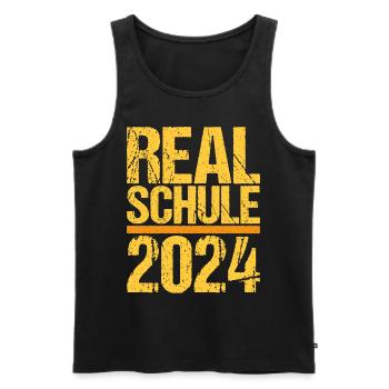 Secondary School Young Girls Secondary School 2024 - Men's Premium Organic Tank Top - black - Front - AI Model Male 178 light (178cm)