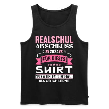 Secondary School Young Girls Secondary School 2024 - Men's Premium Organic Tank Top - black - Front - AI Model Male 178 light (178cm)