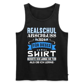 Secondary School Young Girls Secondary School 2024 - Men's Premium Organic Tank Top - black - Front - AI Model Male 178 light (178cm)
