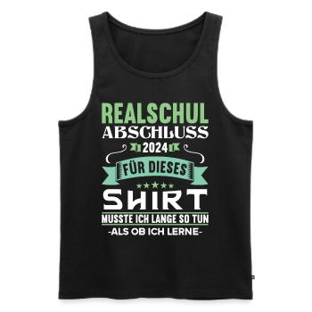 Secondary School Young Girls Secondary School 2024 - Men's Premium Organic Tank Top - black - Front - AI Model Male 178 light (178cm)