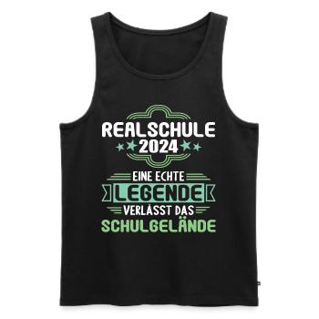 Secondary School Young Girls Secondary School 2024 - Men's Premium Organic Tank Top - black - Front - AI Model Male 178 light (178cm)