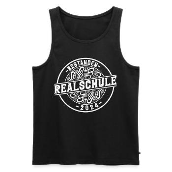 Secondary School Young Girls Secondary School 2024 - Men's Premium Organic Tank Top - black - Front - AI Model Male 178 light (178cm)