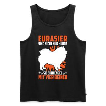 Eurasier n’est pas qu’un chien Spitz eurasien - Débardeur bio Premium Homme - noir - Devant - Michal (187cm)