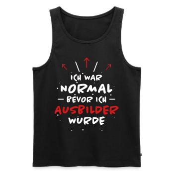 Ausbilder Spruch Beruf Lustiges Ausbilder Geschenk - Männer Premium Bio Tank Top - Schwarz - Vorne - AI Model Male 178 light (178cm)