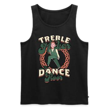 Danse irlandaise Danse irlandaise Feis - Débardeur bio Premium Homme - noir - Devant - Michal (187cm)