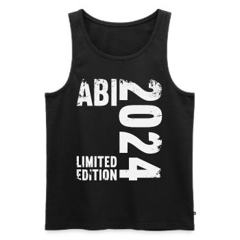 Abitur Junge Mädchen Abi Abitur 2024 - Männer Premium Bio Tank Top - Schwarz - Vorne - Michal (187cm)