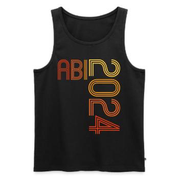 Abitur Junge Mädchen Abi Abitur 2024 - Männer Premium Bio Tank Top - Schwarz - Vorne - Michal (187cm)