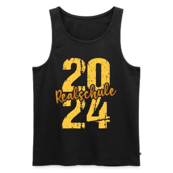 Secondary School Young Girls Secondary School 2024 - Men's Premium Organic Tank Top - black - Front - AI Model Male 178 light (178cm)
