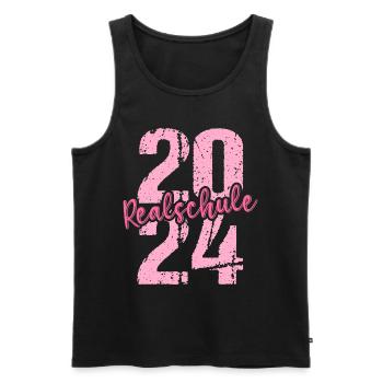 Secondary School Young Girls Secondary School 2024 - Men's Premium Organic Tank Top - black - Front - AI Model Male 178 light (178cm)