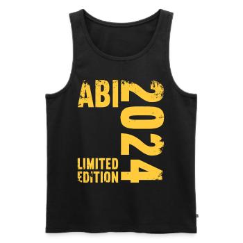Abitur Junge Mädchen Abi Abitur 2024 - Männer Premium Bio Tank Top - Schwarz - Vorne - Michal (187cm)