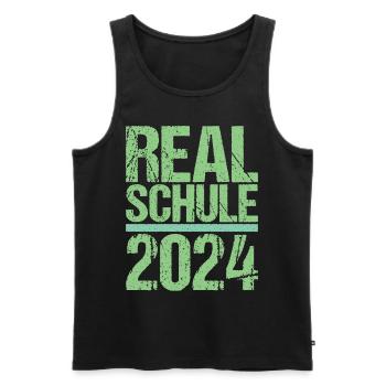 Secondary School Young Girls Secondary School 2024 - Men's Premium Organic Tank Top - black - Front - AI Model Male 178 light (178cm)
