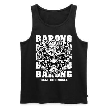 Bali Indonesia Travel Balinese Barong Mask - Männer Premium Bio Tank Top - Schwarz - Vorne - Michal (187cm)