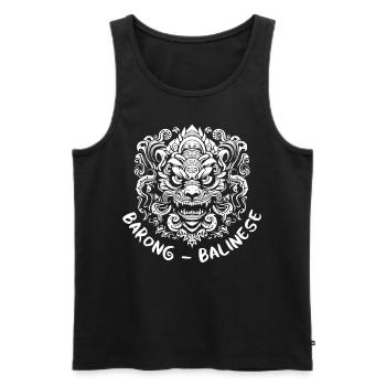 Barong Mask Bali Indonesia Culture Balinese Gamela - Männer Premium Bio Tank Top - Schwarz - Vorne - Michal (187cm)