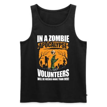 Volunteers Will Be Needed More Than Ever - Männer Premium Bio Tank Top - Schwarz - Vorne - Michal (187cm)
