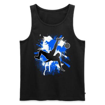 Soccer Soccer Players - Men's Premium Organic Tank Top - black - Front - Michal (187cm)
