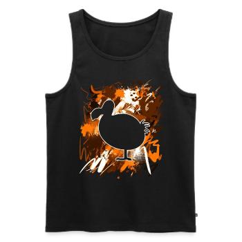 Dodo - Men's Premium Organic Tank Top - black - Front - AI Model Male 178 light (178cm)