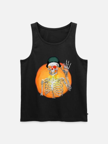 Duch Żołnierza Amy Żołnierz Pokój - Ekologiczny tank top męski Premium - czarny