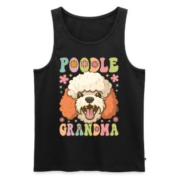 Groovy Hundeliebhaberin - Männer Premium Bio Tank Top - Schwarz - Vorne - Michal (187cm)