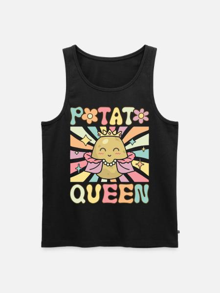 Groovy Female Potato Lover - Men's Premium Organic Tank Top - black