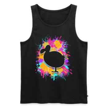 Dodo - Men's Premium Organic Tank Top - black - Front - AI Model Male 178 light (178cm)
