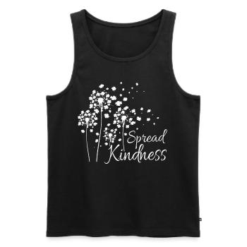 Spread Kindness - Männer Premium Bio Tank Top - Schwarz - Vorne - AI Model Male 178 light (178cm)