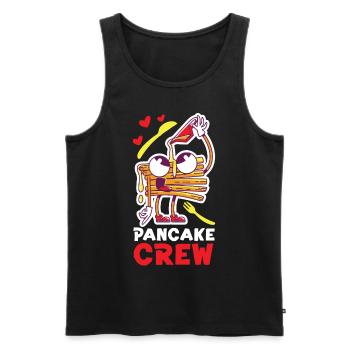 Pancake Lover Kids Pancake Crew - Männer Premium Bio Tank Top - Schwarz - Vorne - Michal (187cm)
