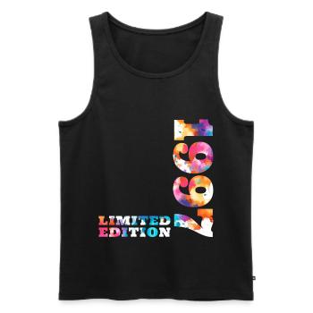 Colorful Birthday Limited Edition 1997 - Men's Premium Organic Tank Top - black - Front - Michal (187cm)