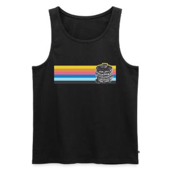 Pancake Lover Kids Retro Vintage - Männer Premium Bio Tank Top - Schwarz - Vorne - Michal (187cm)