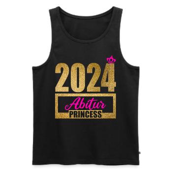 Abitur Junge Mädchen Abi Abitur 2024 - Männer Premium Bio Tank Top - Schwarz - Vorne - Michal (187cm)
