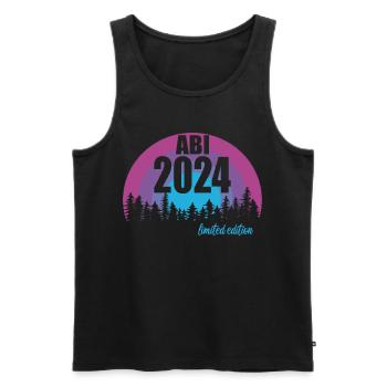 Abitur Jeunes Filles Abi Abitur 2024 - Débardeur bio Premium Homme - noir - Devant - Michal (187cm)