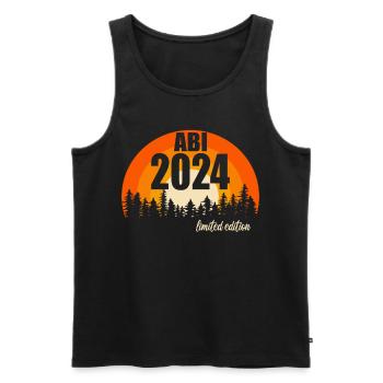 Abitur Jeunes Filles Abi Abitur 2024 - Débardeur bio Premium Homme - noir - Devant - Michal (187cm)