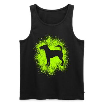 Parson Russell Terrier – Pour les vrais amoureux des chiens - Débardeur bio Premium Homme - noir - Devant - Michal (187cm)