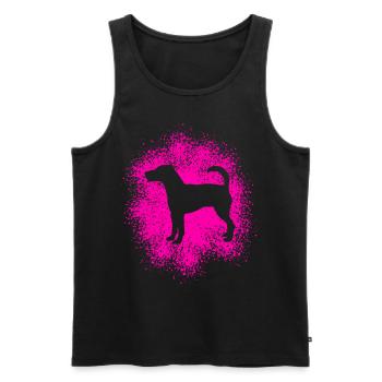 Parson Russell Terrier – Pour les vrais amoureux des chiens - Débardeur bio Premium Homme - noir - Devant - Michal (187cm)