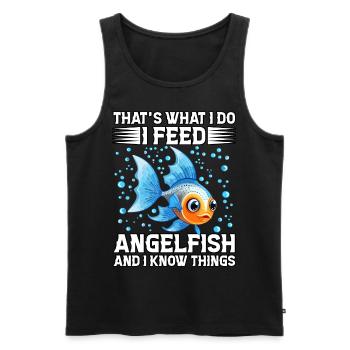 Das ist es, was ich tue, ich füttere Kaiserfische und ich weiß - Männer Premium Bio Tank Top - Schwarz - Vorne - Michal (187cm)