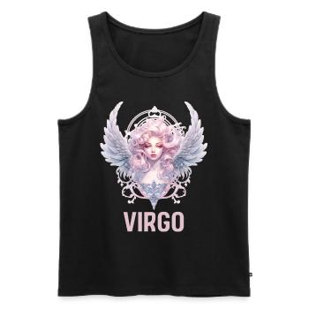 Virgo Astrological Sign Agaust Birthday Zodiac Sym - Männer Premium Bio Tank Top - Schwarz - Vorne - Michal (187cm)